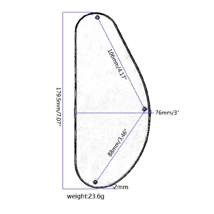 Electric Guitar Pickguard Parts Bass Cavity Covers Back Plate for Bass Playing