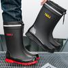 New Men Rain Shoes Boots Waterproof Rubber Shoes for Fishing Husband Work Safety Man Mid-Tube Rain Boots Non-Slip Water Footwear