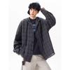 American Style Plaid Sun Protection Hooded Shirt for Men and Women 2025 Summer Lazy Style Sun Protection Shirt Couple Long Sleeve Thin Jacket