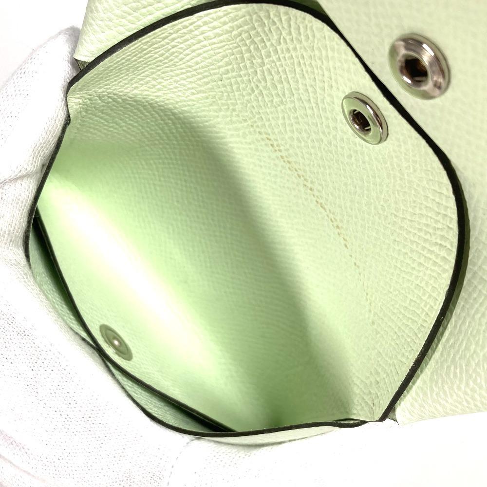 Hermes Bifold Slim Calvi Duo Card Case Coin Compartment  Wallet Coin Purse