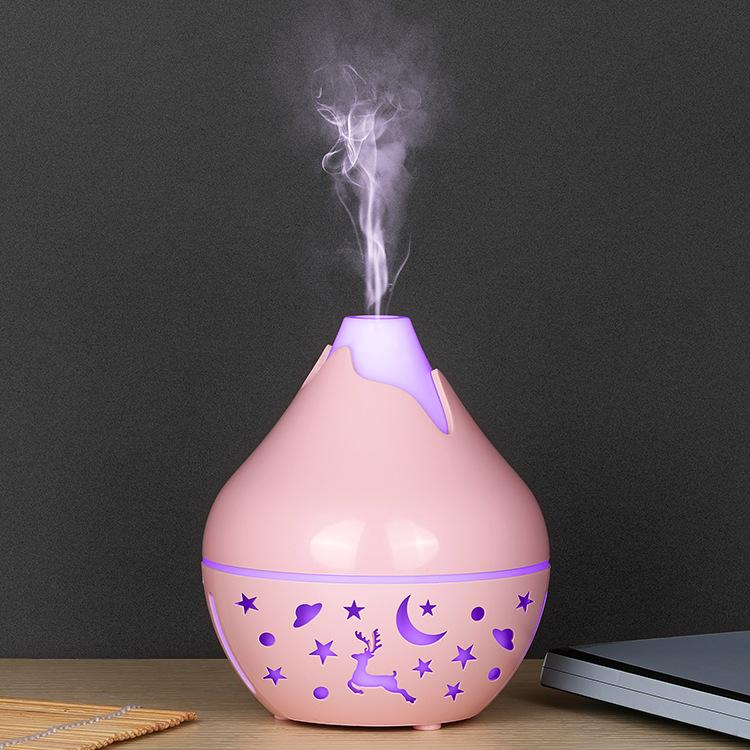 Mini Plastic Ultrasonic Humidifier Colorful Lights Silent USB 200ml Capacity Air Hydration Aromatherapy Spray for Household Use