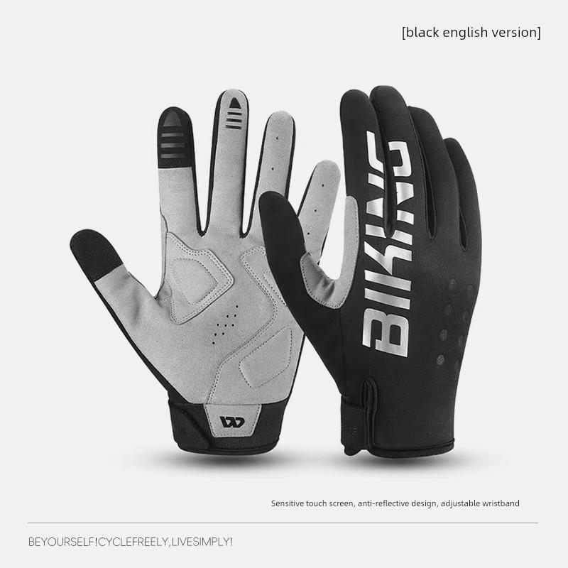 West Rider Mountain Bike Cycling Gloves Autumn and Winter Shock Absorbing Anti-Slip Long Finger Gloves Road Bike Sports Full Finger Gloves
