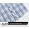 Snoopy Men's Plaid Short Sleeve Casual Shirt