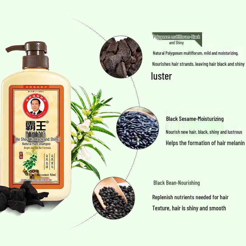 BaWang Polygonum Multiflorum Blackening & Brightening Shampoo