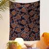 Geometric Pattern with Dark Tones Patterned tapestry home decor, suitable for bedroom and living room, gift