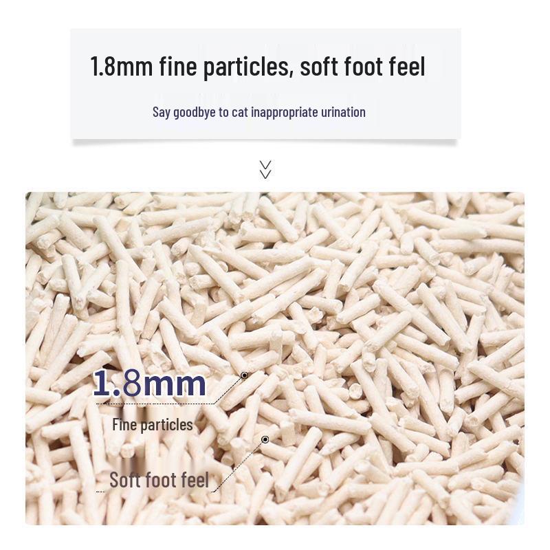 Super Deodorizing Tofu Cat Litter: Low Dust, Highly Absorbent, Fast Clumping, Flushable, 6L Vacuum Packed