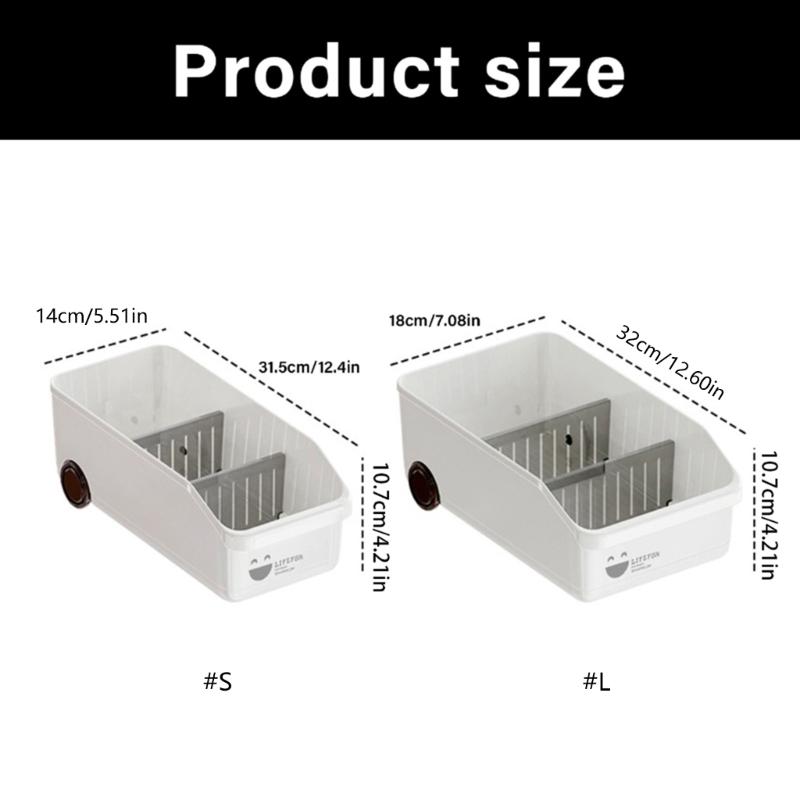 Space Saving Cabinet Organizers With Sliding Wheels Easy Access Drawer Style Storage Box For Small Spaces