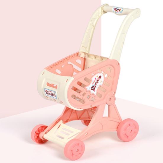 Simulation Plastic Supermarket Shopping Cart Trolley Toy Play House Kids Gift