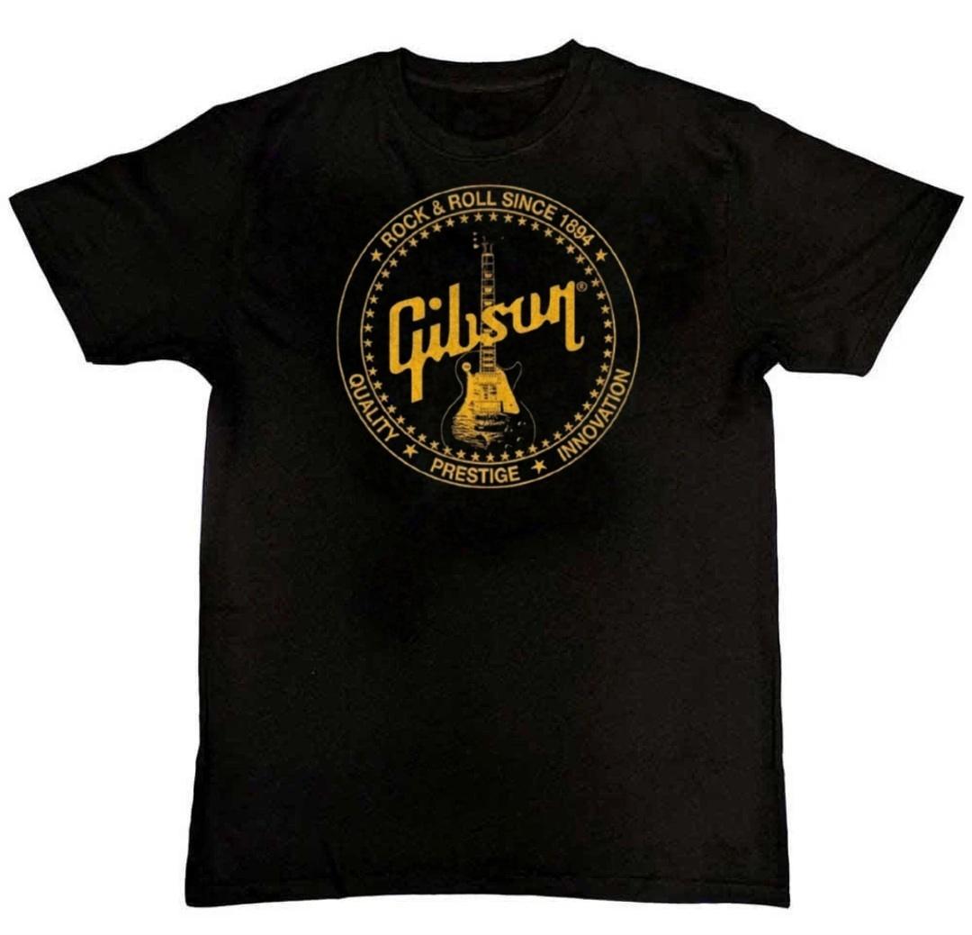 Футболка с графическим принтом Gibson Les Paul Guitar Music 1894 S-4XL XL