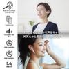 OHM AudioComm HST-W60N-W Wireless Earphones, Single Earbud with Microphone, Smartphone IncomingOutgoing Calls, Lightweight, Hook-and-Ear Type,