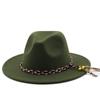 New Wool Wide Brim Floppy Felt Trilby Bowknot Fedora Hat For Elegant Womem Ladies Winter Auturmn Cashmere Gangster Church Hat