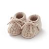 Baby Shoes Knitted Infant Child Bed Footwear 0-18M Cute Turn-down Breathable Newborn Boys Girls Walk Boots Fashion Solid Bandage