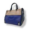 Handbag Sheltered IslandHandbag Blue/beige Leather Women