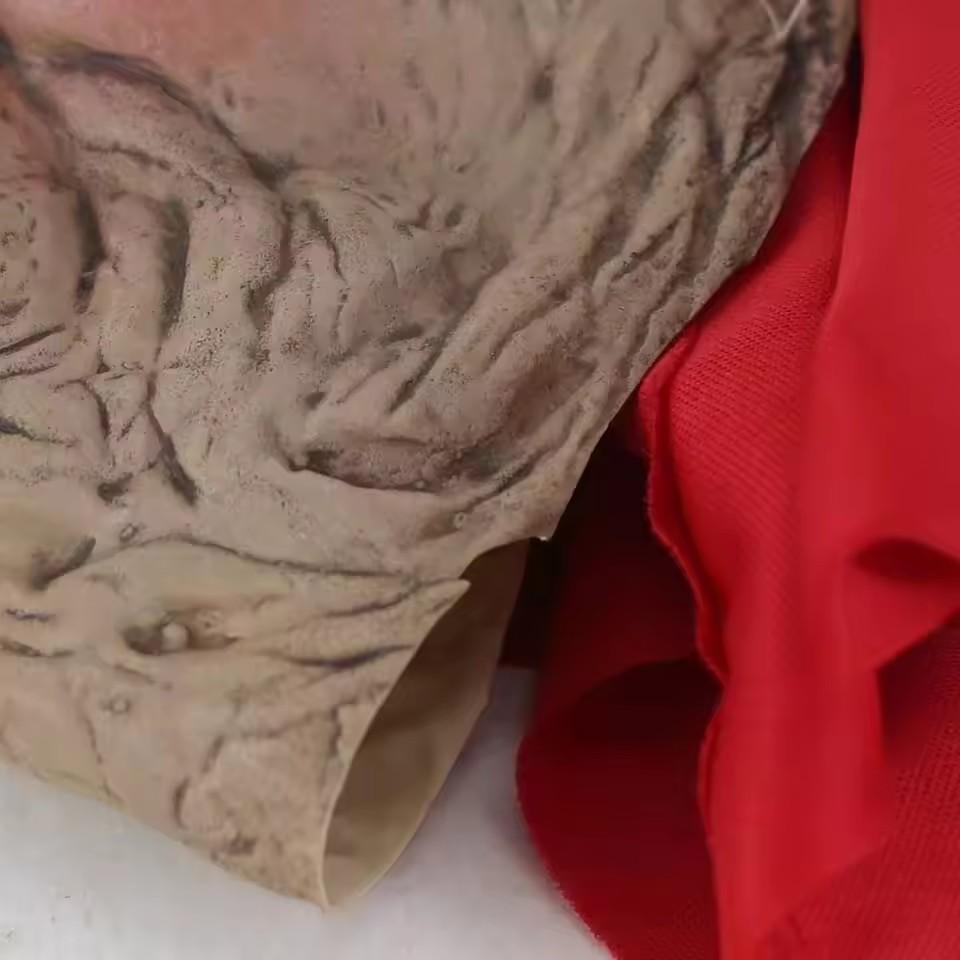Donna Uomo Maschera Testa Intera Viso Realistica Silicone Nonno Nonna Maschera Forniture di Simulazione Decorazione Halloween Oggetti di Scena Cosplay per Feste