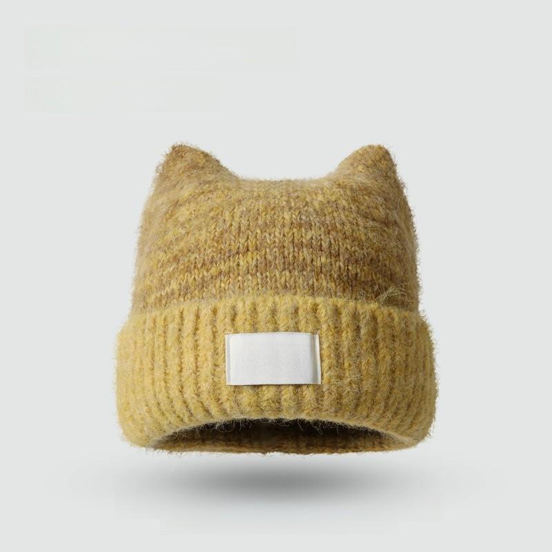 Knit Hat For Women Autumn Winter Acrylic Warm Windproof Cozy Sweater Style For Casual Outdoors