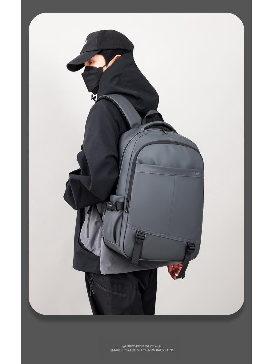 

Men s Expandable Waterproof Travel Backpack, Large Capacity, Multifunctional for Computers 31x17x47 cm