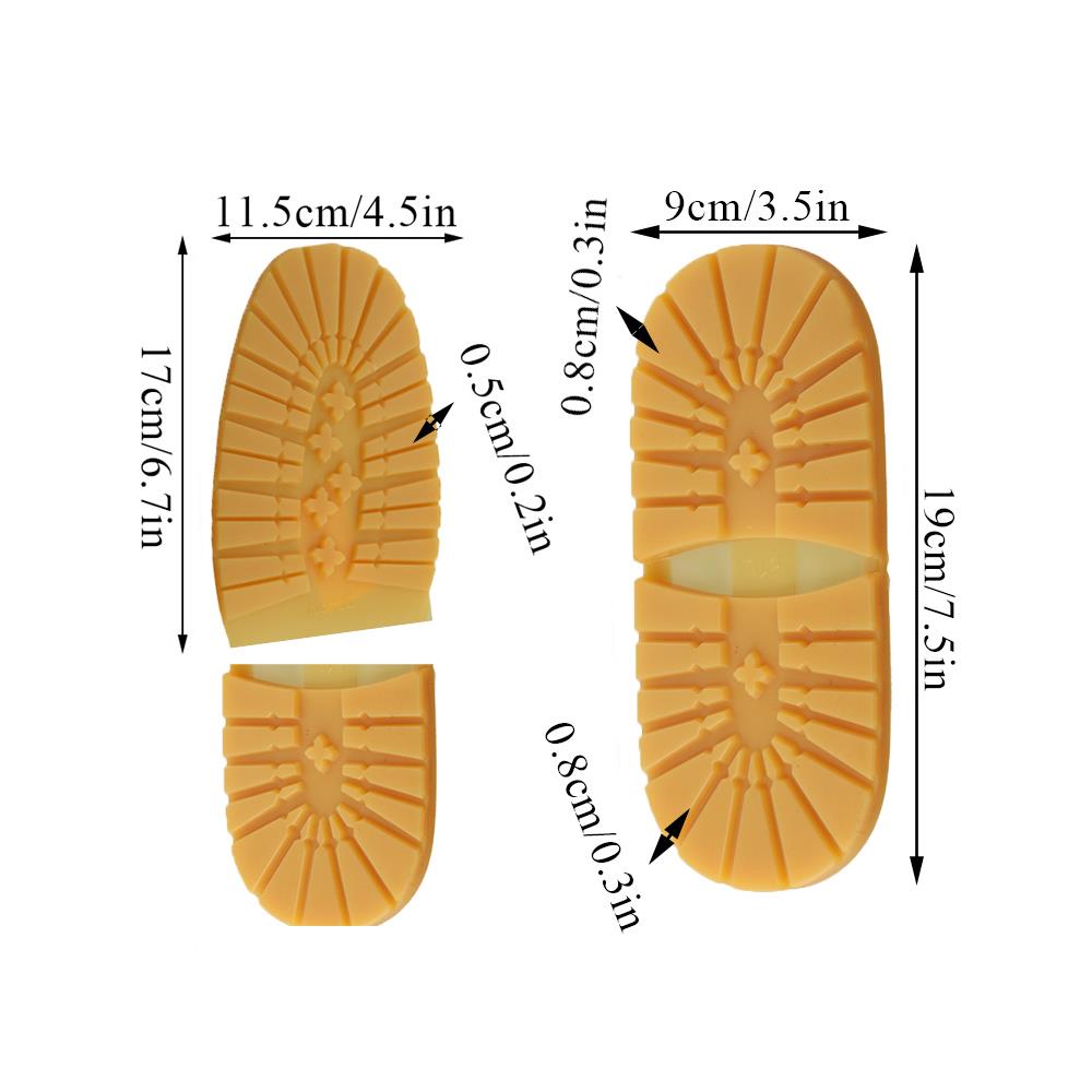 Non-Slip Wear-resistant Sole For Shoe Thicken Rubber Shoe Soles Men Women Repair DIY Replacement Outsoles Silent Sole Stickers