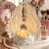 Healing Room Decoration 3D Printed Angel Wings Tealight Candle Holder, Wing Shape Candlestick, Minimalist Desk Accessory Romantic Ornament for Bedroom