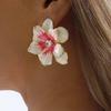 Exquisite Exaggerated Colorful Oil Drop Large Flowers Earrings for Women Ladies Personality Temperament Earrings Jewelry Gifts
