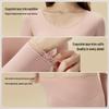 German Velvet Warm Lace Round Neck Underwear Set: Fleece-Lined, Heat-Generating for Men & Women