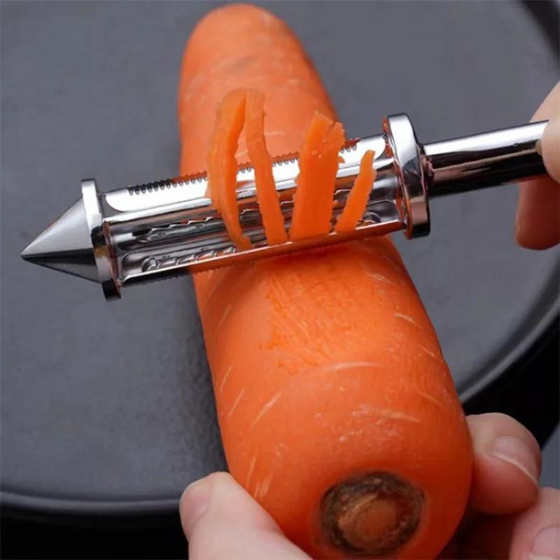 Pelador 5 en 1 de Frutas y Verduras Pelador Afilado de Aleación Rallador Pelador de Patatas Zanahoria Accesorios de Cocina Gadgets de Frutas para Cocina