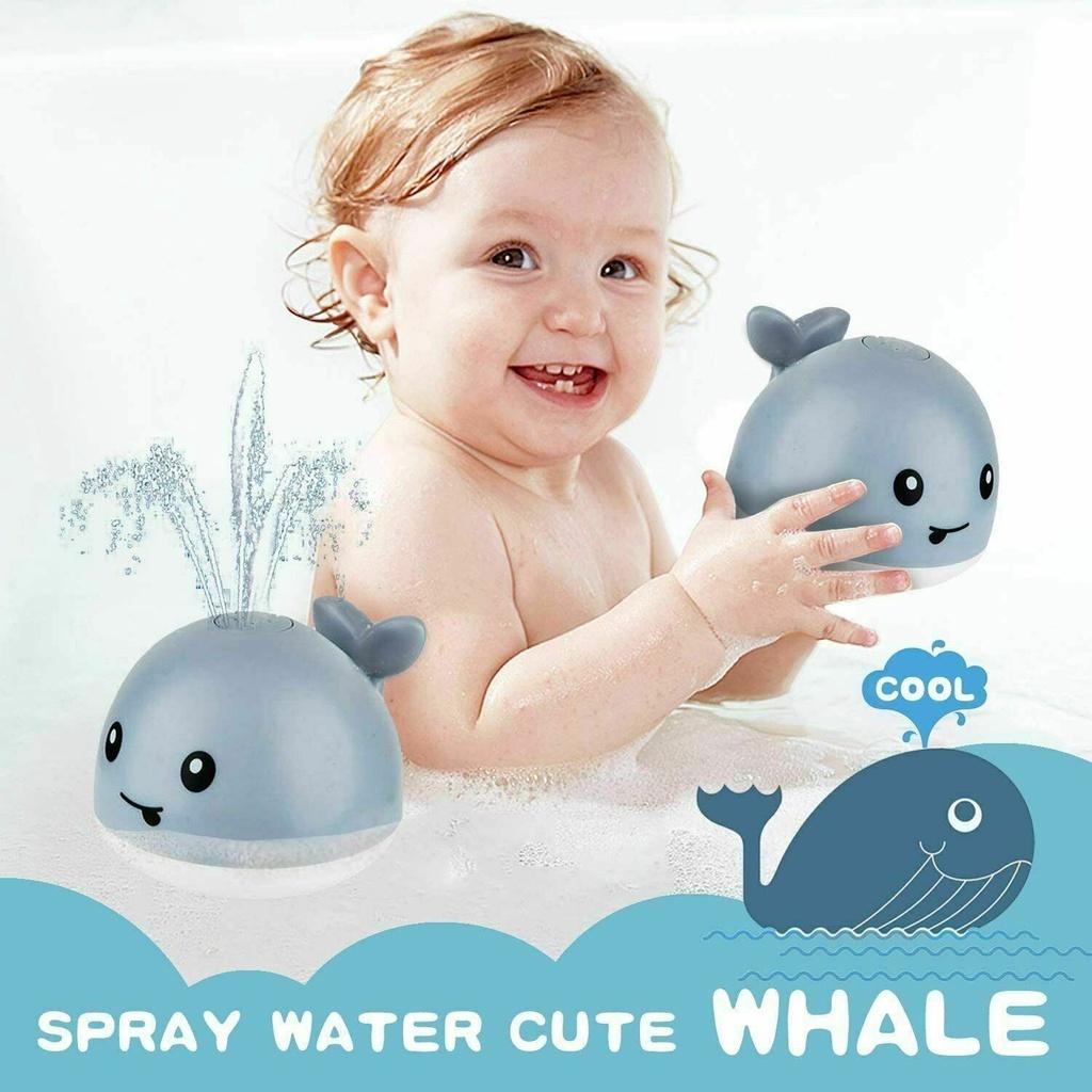 Whale Water Spray Bath Toy With Led Lights For Safe And Fun Bath Time