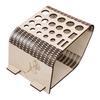Desktop Crochet Hook Scissors Display Stand Multi Holes Poplar Plywood Leather Working Tool Holder with Detachable