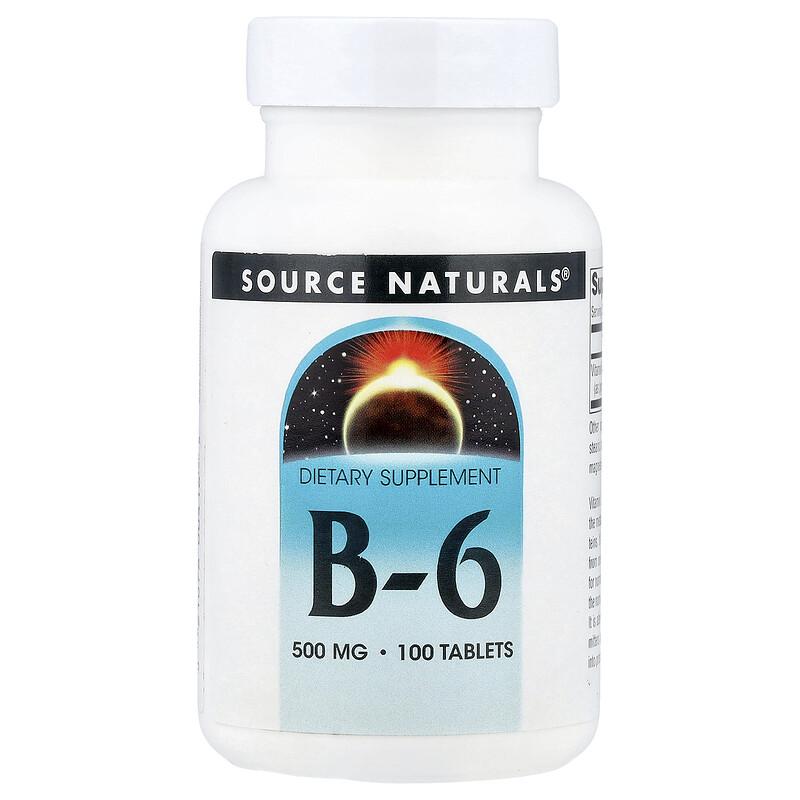 B-6, 500 mg, 100 Tablets
