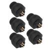 5Pcs Industrial Waterproof Connector IP67 4 Pin Electrical Aviation Wire Cable Quick Plug Socket E7 Buckle