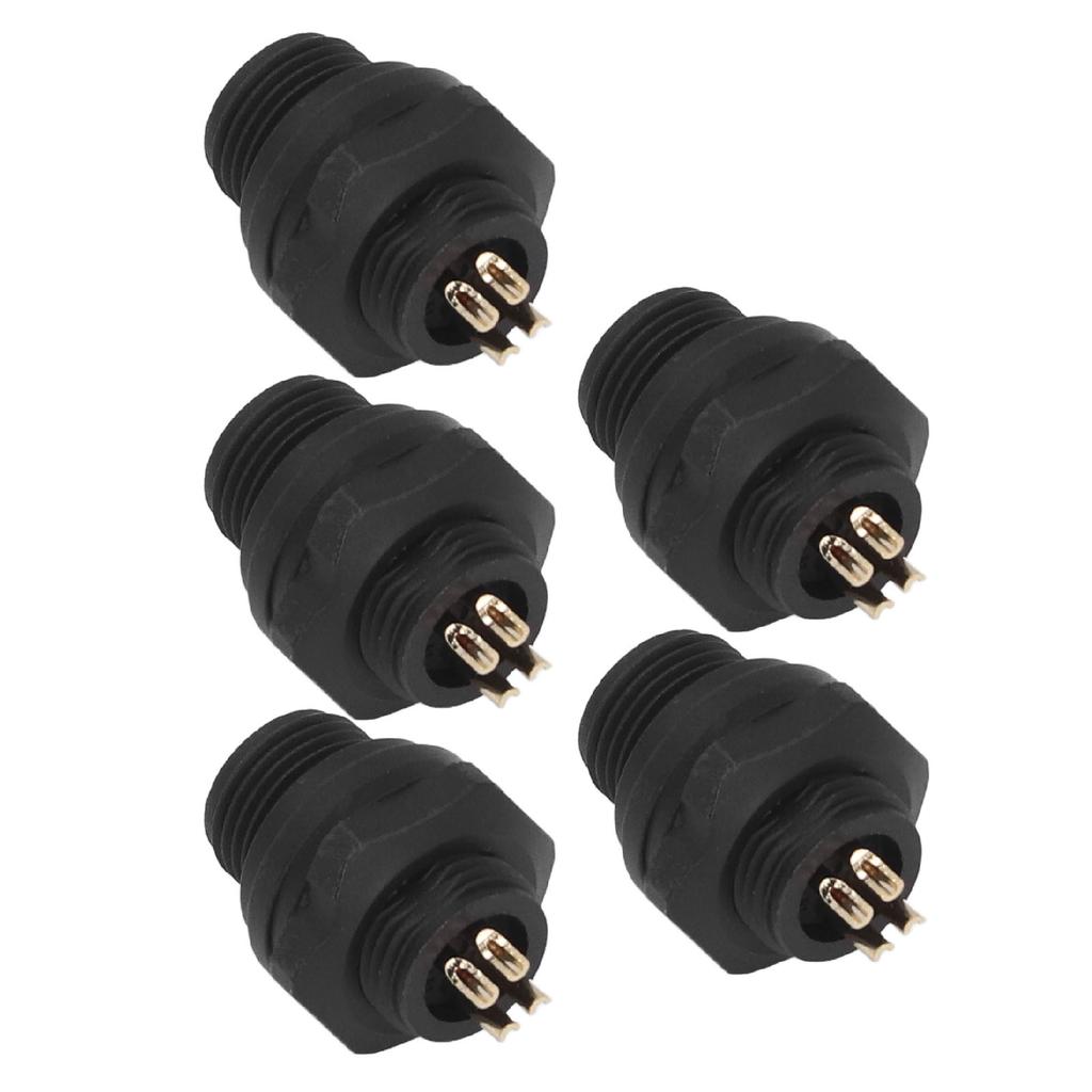 5Pcs Industrial Waterproof Connector IP67 4 Pin Electrical Aviation Wire Cable Quick Plug Socket E7 Buckle