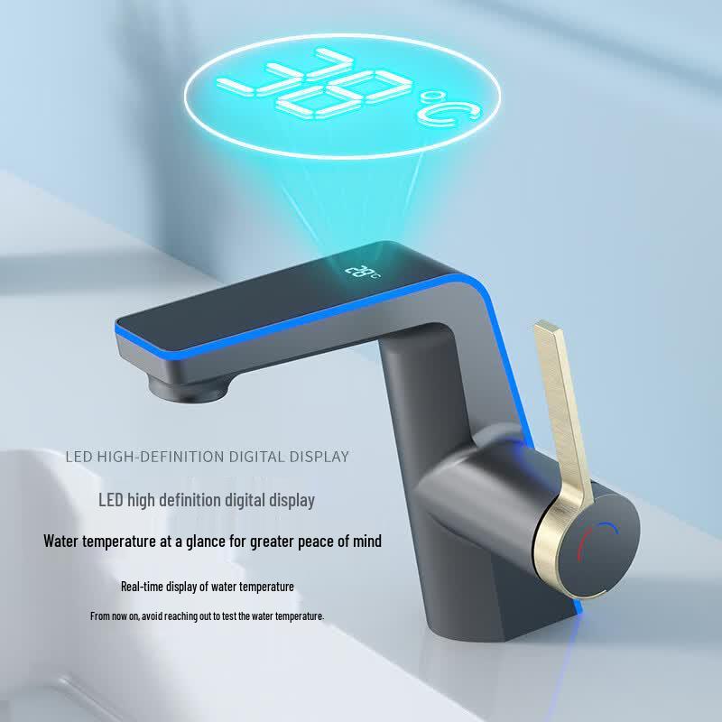 Handon Digital Basin Faucet with Temperature Display