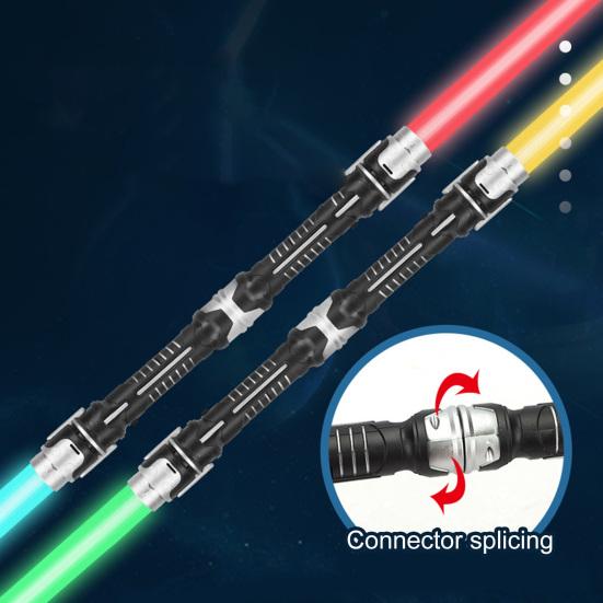 Lightsaber Toy Colorful Cool Luminescent Parent-child Interaction Cosplay Props Detachable LED Glowing Lightstick Children Light Toy Christmas Gift