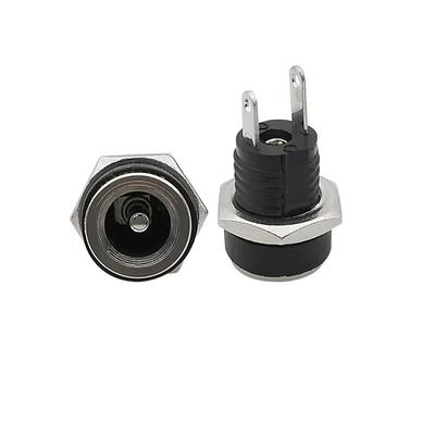 1/10Pcs DC022B 5.5 X 2.1mm DC Power Jack 2 Terminal 2 Pin Plug Adapter Supply Socket Connector 3.5*1.3mm 5.5*2.1mm 5.5*2.5mm