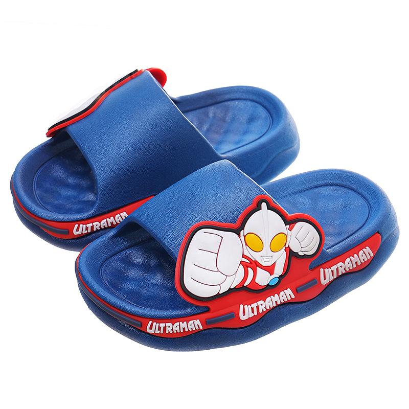 Ultraman Summer Children's Sandals Boys and Girls Indoor Non-Slip Soft Sole Toddler Baby Bath Slippers