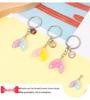 Gradient Mermaid Tail Keychain Pendant - Ocean Themed Backpack Accessory