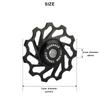 Bike Ceramic Pulley Rear Derailleur 11T Bicycle Bearing Gear Shifter Guide Wheel Aluminum Alloy Rear Derailleur Cycling Parts