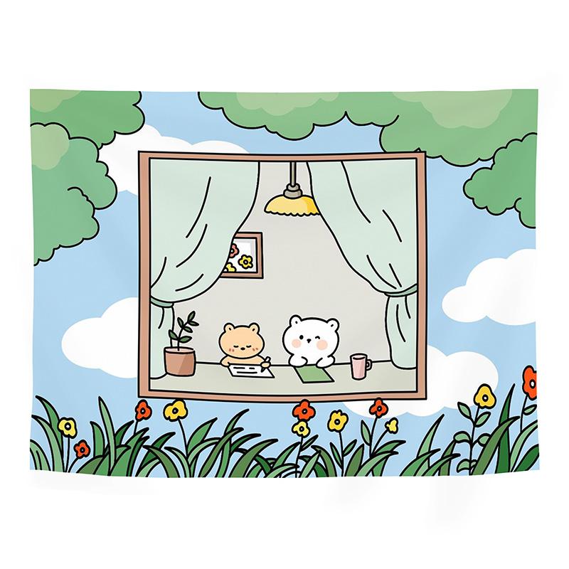 Гобелен с мультяшным медведем — фото 10