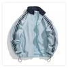 Spring and Autumn New Men's Jacket Teen Thin Loose Three-Bar Sports Hooded Top Windproof Jacket