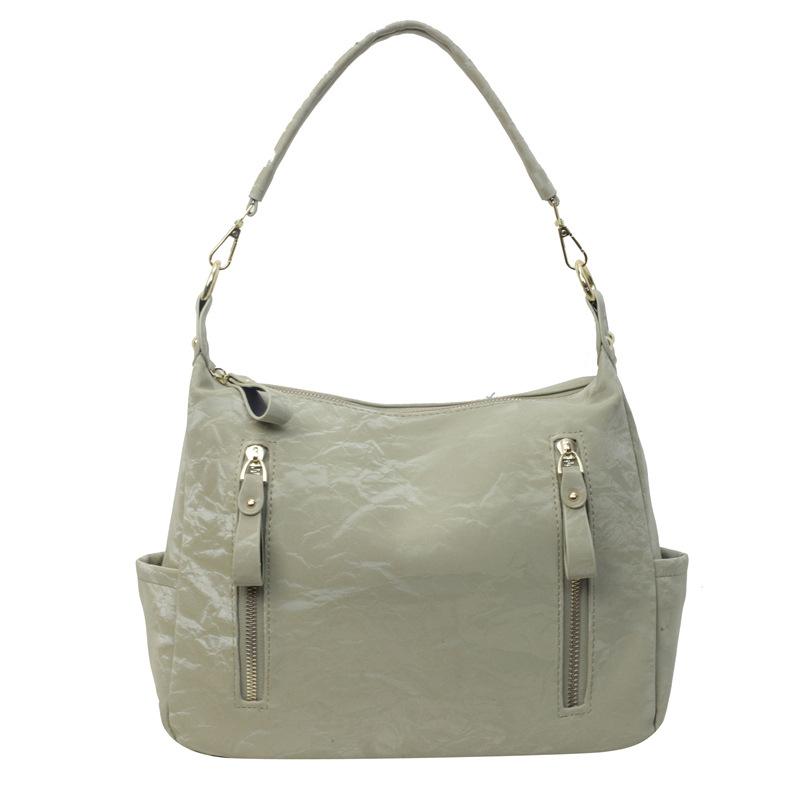 

New spring large-capacity commuter tote bag fashionable retro texture shoulder messenger bag casual commuter bag