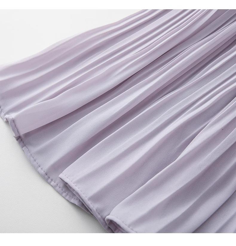 2025 Women's Summer Chiffon A-Line Midi Skirt - Slimming, Popular Style