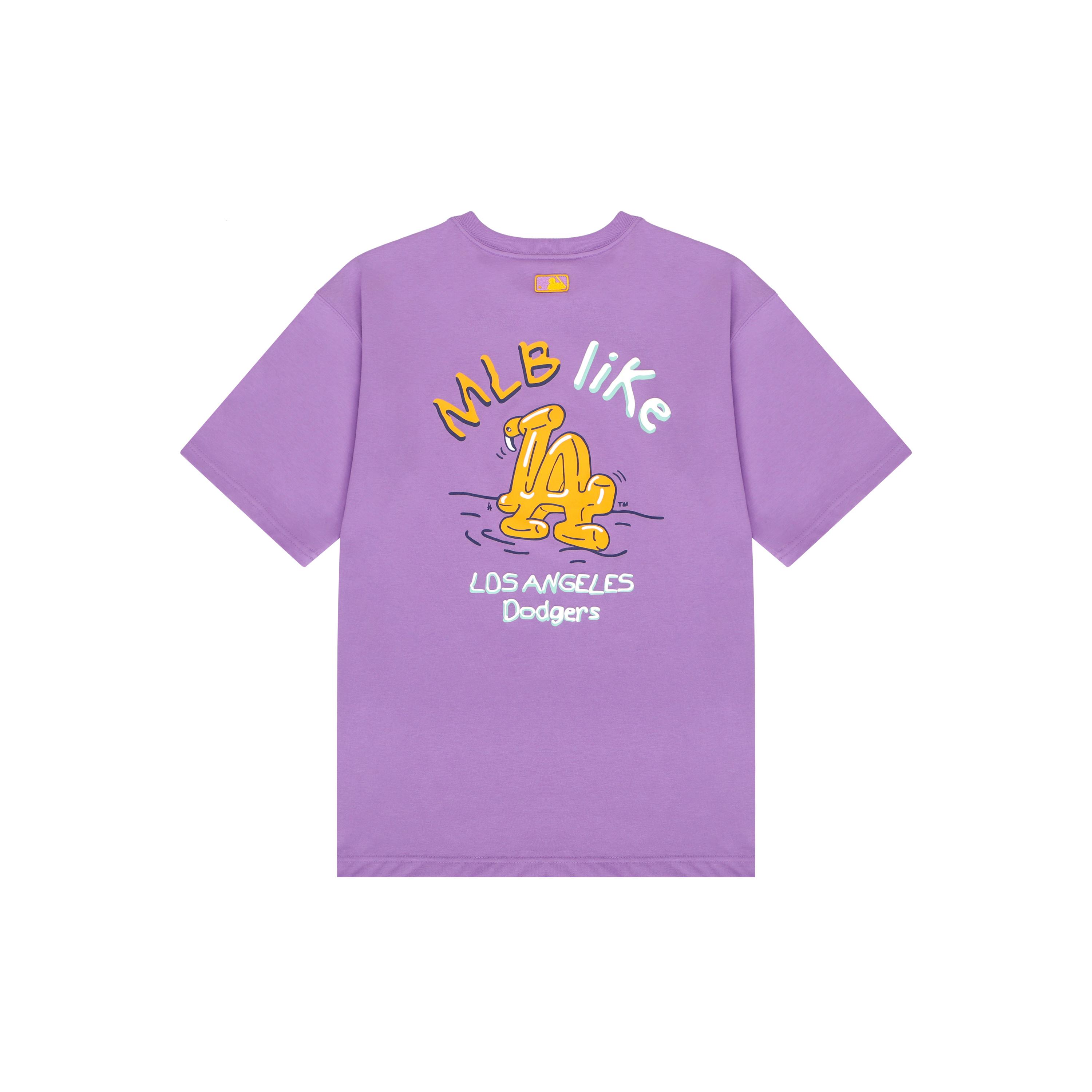 

New MLB T Shirts Unisex Purple 3ATSL1023-07PPN XL