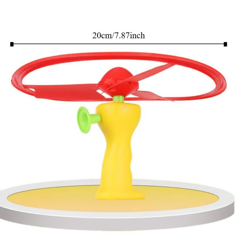 Launcher Spinner Pull Flying Disc Toys Rotating Dragonfly Toy Ripcord Sky Spin Toys  Outdoor