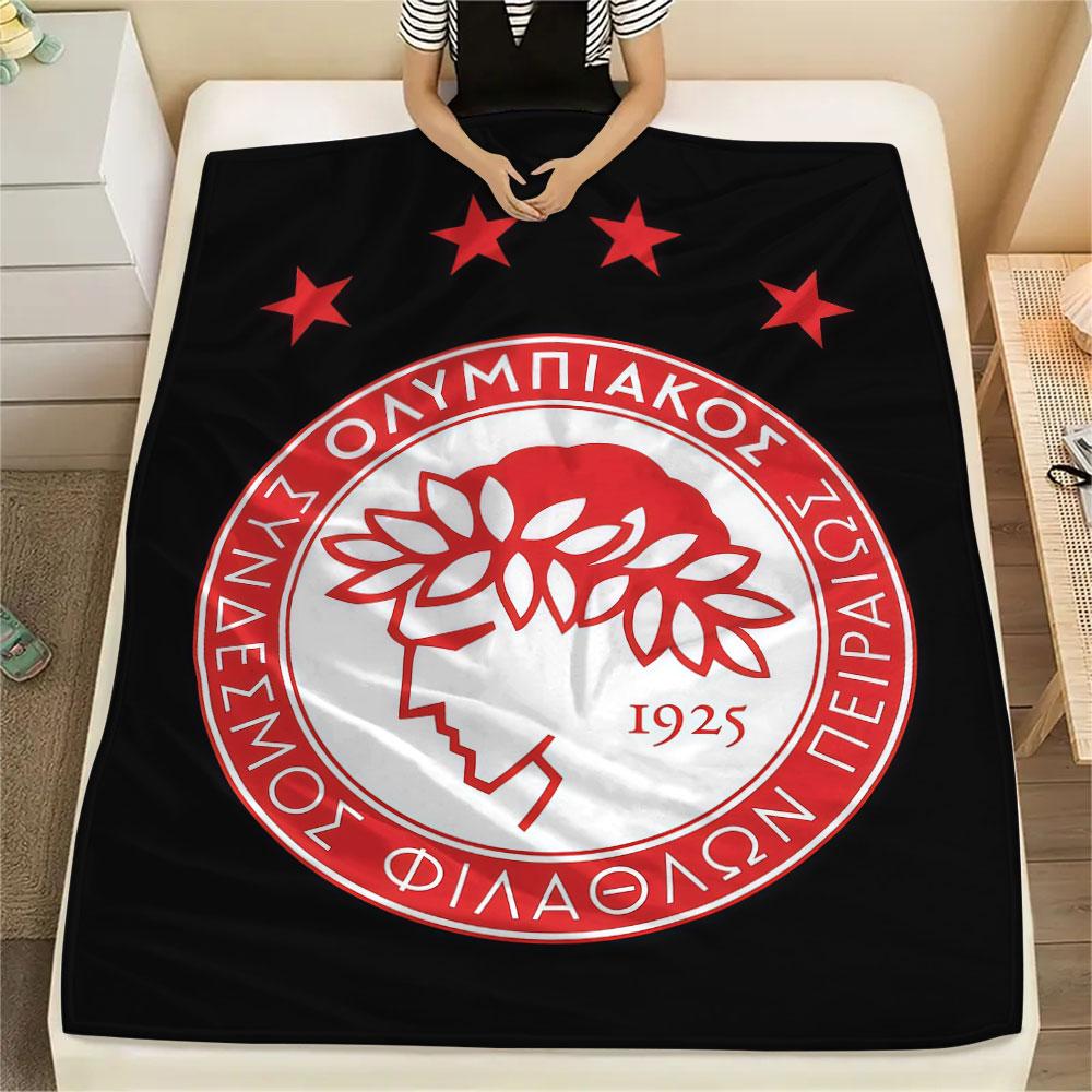 Olympiacos FlAannel Blanket, High quality Comfortable for All Seasons, Home Decor, Warmth and Comfort