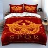 Roman Empire Emblem Eagle Crest Bedding Set For Kids Luxury Gift 3Pcs Digital Print Comforter Set Soft Comfortable Breathable