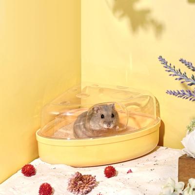 Hamster Sand Bath Box Gerbil Dry Cage Accessory, Durable, Sandbox, Bathtub for