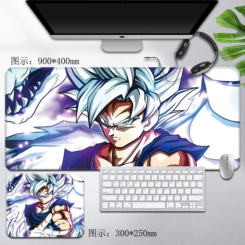 Leder Dragon Ball Mauspads Wasserdicht Son Goku Druckmuster Herren Computer Peripherie Zubehör Große Größe Gaming Tastatur Büro Schreibtischmatte