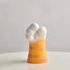 1PC Ornaments Funny Vase Painted Pattern Resin Exquisite Home Decor Cat Lover Gifts Cat's Paw Shape Cute 15.7x7.9x8.2cm