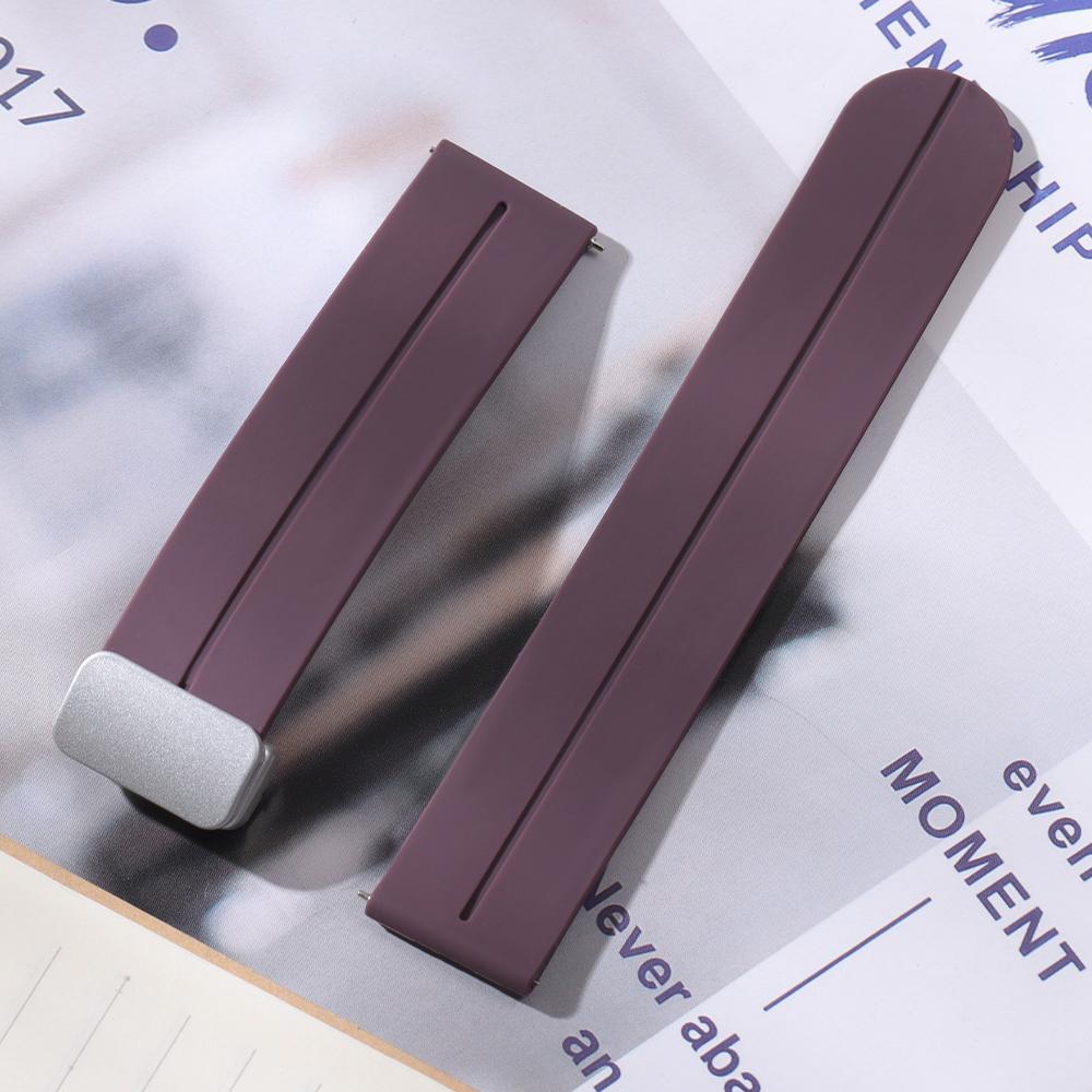 18mm 20mm 22mm Folding Buckle Silicone Strap for Rolex Band Universal Soft Rubber Strap Quick Release Replacement Bracelet