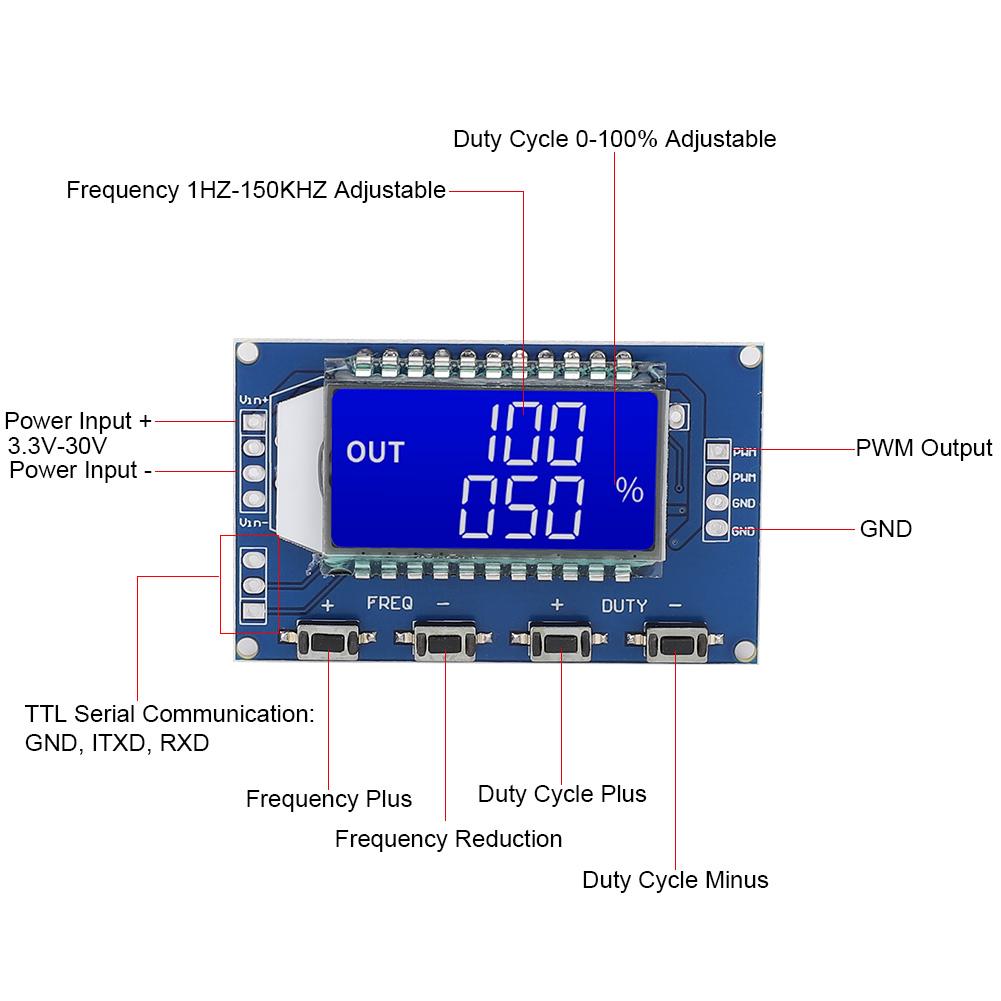 Signalgenerator PWM-Board Modul Pulsfrequenz Tastverhältnis Modul