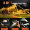 Neues Outdoor-Camping-Maßbandlicht, tragbare und erweiterbare LED-Lichterkette, Campingzelt-Atmosphärenlicht, Baldachindekoration